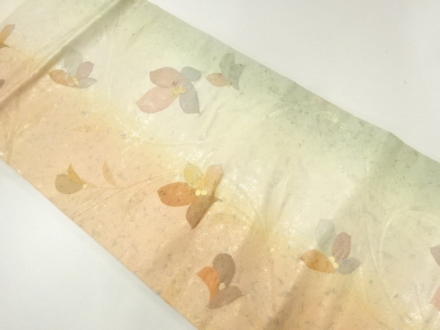 花唐草模様織出し名古屋帯